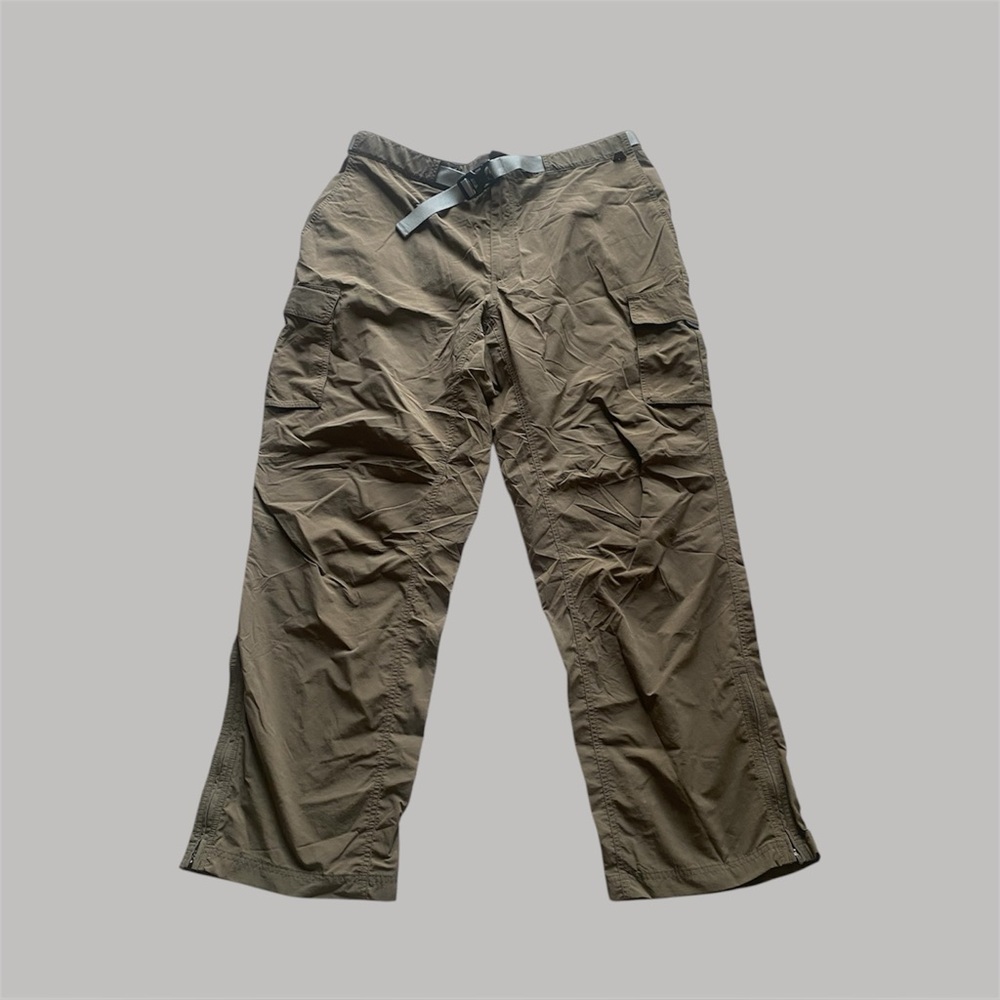 Eastern Mountain Sports Hiking Pants Mens 40x32 Khaki Cargo Utility‎ Belted